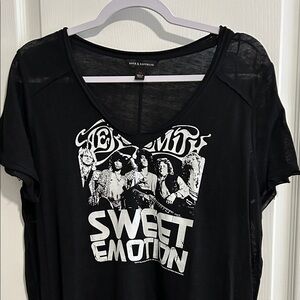 Rock & Republic Black 'Sweet Emotion' Aerosmith Graphic Tee